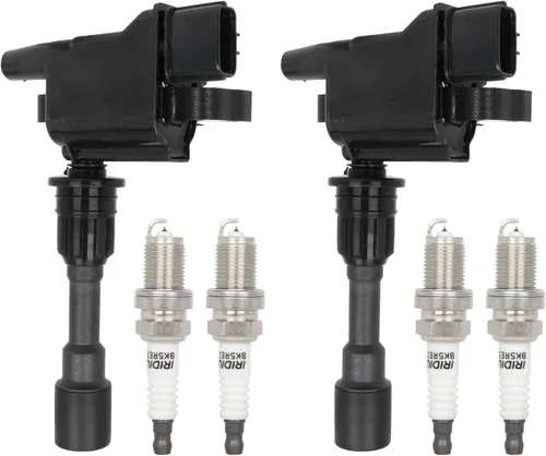 Miniatura 25 de ECCPP UF816 4 bobinas de encendido con 4 bujías de iridio 95125 para Hyundai Elantra Sonata Kona para Kia Forte Optima 2.0L GN10877 UF816 UF-816