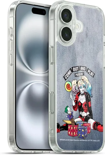 Miniatura 41 de Head Case Designs Funda de gel suave con licencia oficial de Batman DC Comics Love Hate Joker Harley Quinn Graphics [protección de grado militar]