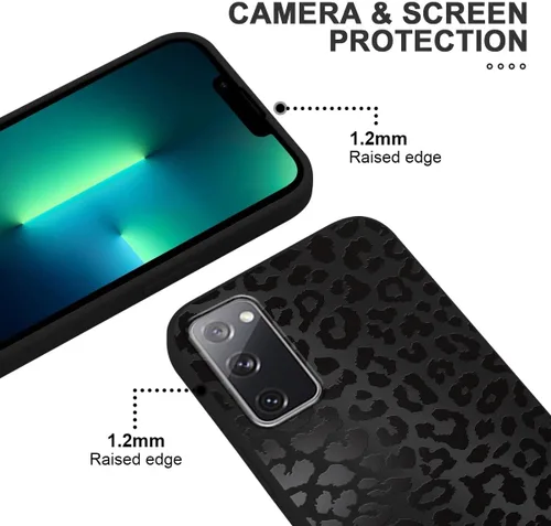 Miniatura 3 de Pack de 2 fundas con estampado de guepardo para Samsung Galaxy A03s 4G de 6.5", fundas de diseño de patrón de leopardo de lujo, de silicona suave