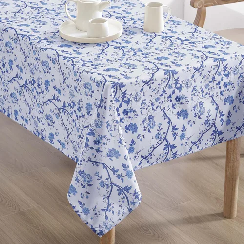 Miniatura 21 de Laura Ashley Mantel decorativo, resistente a las arrugas y a las manchas, repelente al agua a prueba de derrames, tela de poliéster lavable de fácil