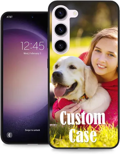 Miniatura 29 de Funda personalizada para Samsung Galaxy S23 Ultra con nombre de foto y texto - Funda suave y fina para teléfono móvil S 23 Ultra (negra) de 6.8