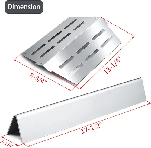 Miniatura 3 de Genesis 7620 7621 Barras aromatizantes 65505 Piezas de repuesto para Weber Genesis Grill Parts 300 Series con perilla de control frontal E-310 E-320