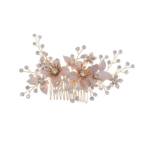 Mikinona Elegante peine de pelo perla y diamante accesorio de boda nupcial elegante para mujeres niñas ocasión especial