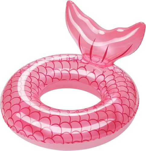 HeySplash Pool Floats Kids, Inflatable Swimming Ring Swim Tube Floaties, Summer Water Fun Beach Party Swimming Pool Toys for Kids Children Water