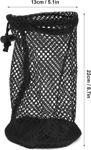 Miniatura 7 de Bolsa de almacenamiento de bolas, bolsa de pelota de golf de malla resistente al desgaste portátil duradera, para exteriores