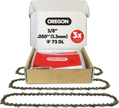 Miniatura 5 de Oregon Cadena de motosierra M72 para barra de 18 pulgadas, paso de .325 pulgadas, calibre de .050 pulgadas, 72 eslabones de transmisión, hoja