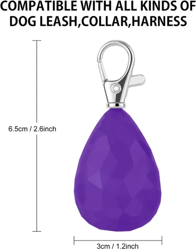 Miniatura 5 de Paquete de 2 luces recargables para perros, luz para collar de perro, impermeable, luces de seguridad LED para perros con 3 modos, múltiples
