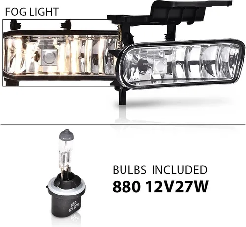 Miniatura 5 de G-PLUS Lámpara antiniebla izquierda derecha compatible con Chevy Silverado 1999-2002 1500/2500/2001 2002 Chevy Silverado 3500/2000-2006 Tahoe