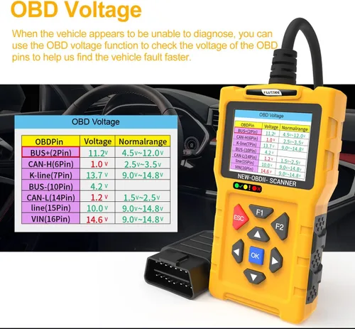 Miniatura 7 de Escáner T600 OBD2 - Compruebe el lector de códigos de luz del motor, lectura y borra códigos de falla, prueba de batería y datos en vivo, más