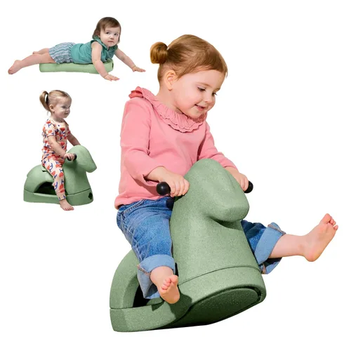 Miniatura 10 de Nuby Rock 'N Ride Caballo Mecedor para Niños - Juguete para Montar, Mecerse y Deslizarse para Juego Interior y Exterior - Juguete de Desarrollo