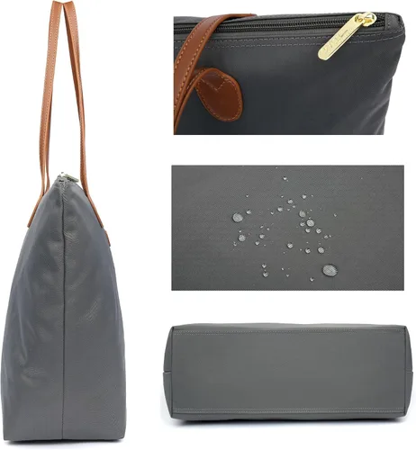 Miniatura 3 de NNEE Bolso de nylon ligero resistente al agua del bolso de mano, Oro