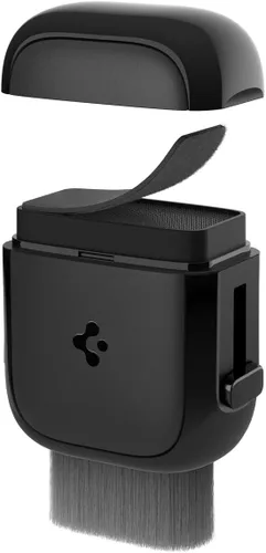 Spigen EZ Slide & Brush - Limpiador de pantalla para Tesla Modelo Y 2025/26 (Juniper) y 3/Y/S/X/Cybertruck y pantallas, teléfonos, computadoras Negro