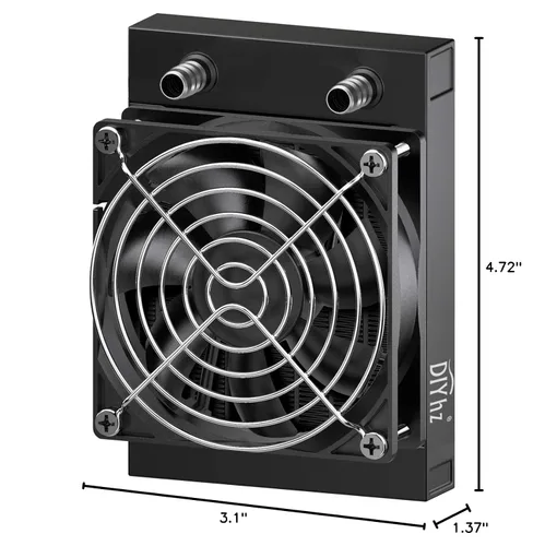 Miniatura 7 de Radiador de Refrigeración por Agua para Computadora, Intercambiador de Calor de Aluminio de 8 Tubos, Radiador de Refrigeración Líquida, Disipador