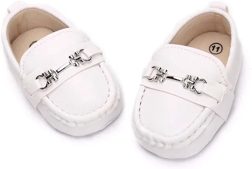 Miniatura 4 de Greceen Zapatos Oxford de piel sintética para niños y niñas, adecuados para gatear, vestido de boda, fiestas de cumpleaños y cualquier ocasión