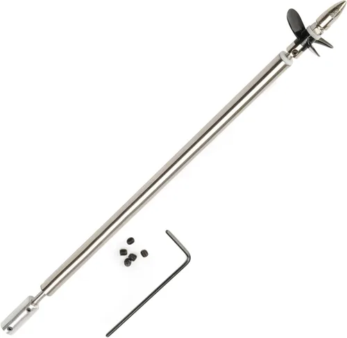 Jutagoss Hélice del eje de transmisión para barco RC L 9.843 in eje,Manga L200mm,Hélice D36mm para eje de motor de 0.157 in