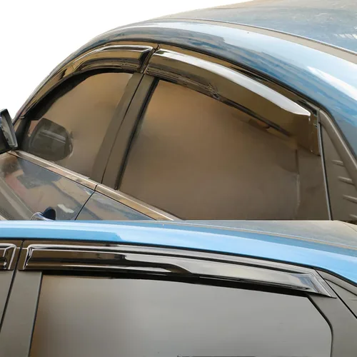 Miniatura 31 de Viseras adhesivas para ventana, protectores de lluvia compatibles con Honda Civic Hatchback 2022-2025, visera de ventilación lateral, deflector