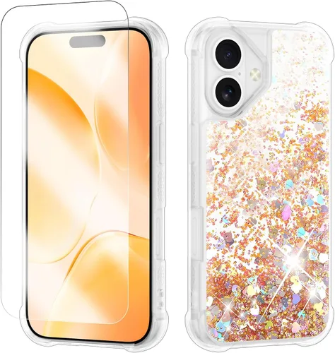 Miniatura 27 de Funda con purpurina para Samsung Z Flip 3, a prueba de golpes, funda de TPU transparente con purpurina líquida para Samsung Z Flip 3 para mujer