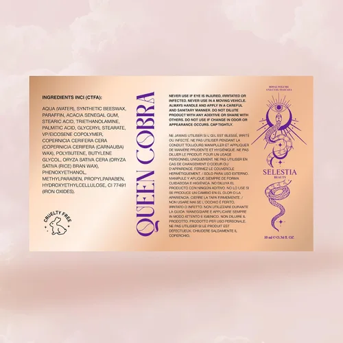 Miniatura 8 de SELESTIA BEAUTY Máscara negra Queen Cobra – Voluminizadora, rizador, alargadora – Cepillo suave para una aplicación suave – De larga duración