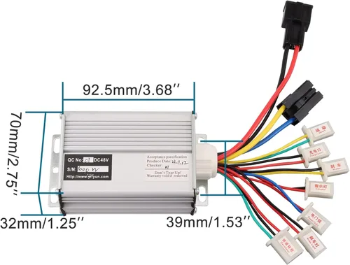 Miniatura 2 de GOOFIT Controlador de velocidad de motocicleta 48 V 1000 W repuesto para scooter eléctrico triciclo E-Bike cepillo bicicleta