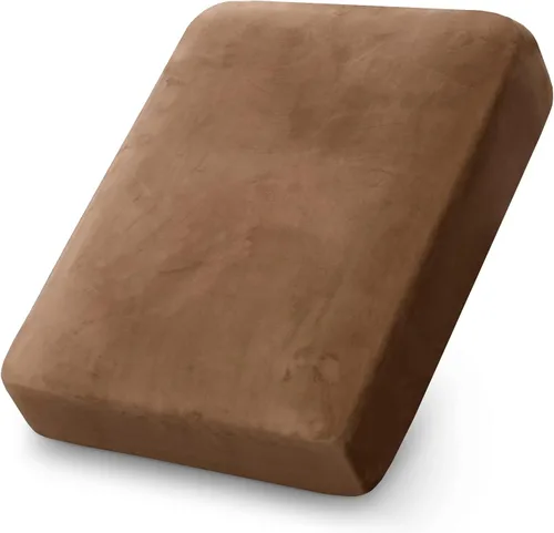 PrinceDeco Funda de cojín de terciopelo elástico para sofá, funda de cojín suave para cojines de silla, protector de muebles, cojín de asiento, Camel
