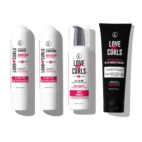 Miniatura 8 de Love Ur Curls - Champú, Acondicionador, Estilizador Todo en Uno para el Cabello Rizado para reparar, definir e hidratar el cabello y Gel de Musgo