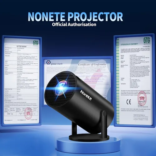 Miniatura 3 de Mini proyector 4K compatible con 1080P FHD - Keystone automático 270° giratorio, WiFi 6 y Bluetooth 5.2, Smart Android TV OS, proyector portátil
