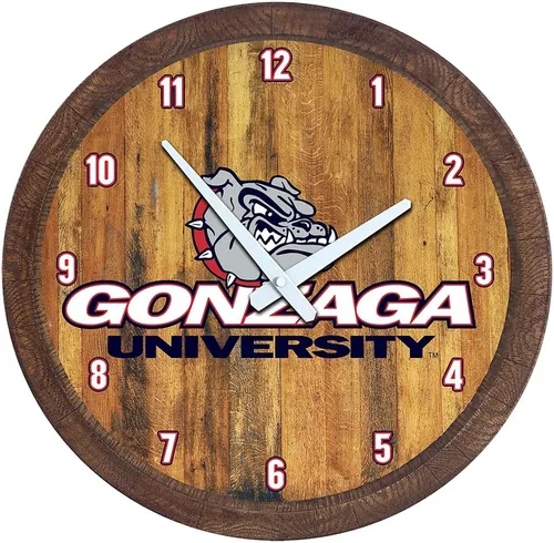 Miniatura 84 de The Fan-Brand NCAA Oklahoma Sooners: Reloj de pared con parte superior de barril de imitación para decoración de bar, decoración de fiesta