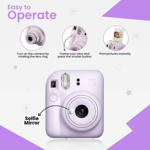 Miniatura 5 de Cámara instantánea Fujifilm Mini + paquete de accesorios y estuche personalizado compatible + Fujifilm Instant (20 disparos) álbum de fotos mini