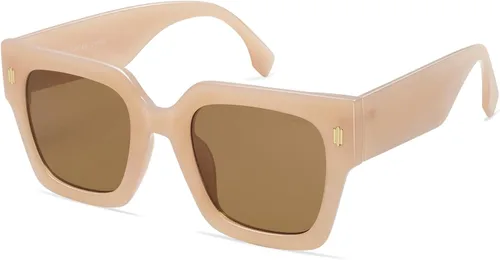 Miniatura 41 de SOJOS Gafas de sol cuadradas vintage de gran tamaño para mujer, estilo retro, de lujo, grandes, UV400 SJ2194
