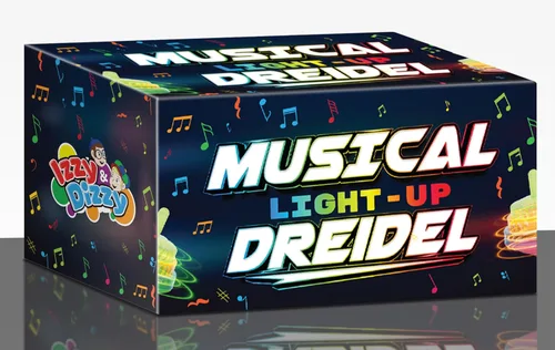 Miniatura 5 de Izzy 'n' Dizzy Dreidel musical - Hanukkah Dreidel 2 Pack - Canta Oh Draidel mientras se ilumina - Dreidels iluminados - Juguetes y juegos de Janucá