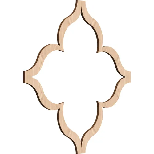 Miniatura 11 de May Paneles decorativos de pared de madera con calado, pequeños, 11 3/8 pulgadas de ancho x 11 3/8 pulgadas de alto x 1/4 pulgadas de alto, roble