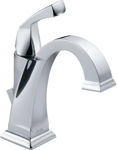 Miniatura 9 de Delta Faucet Dryden Grifo de baño de un solo agujero, grifo de baño de una sola manija, tecnología de sello de diamante, ensamblaje de drenaje