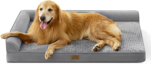 Miniatura 17 de COZY KISS Cama ortopédica para perros de tamaño mediano y pequeño, cama de jaula para perros, cama en forma de L con parte inferior antideslizante