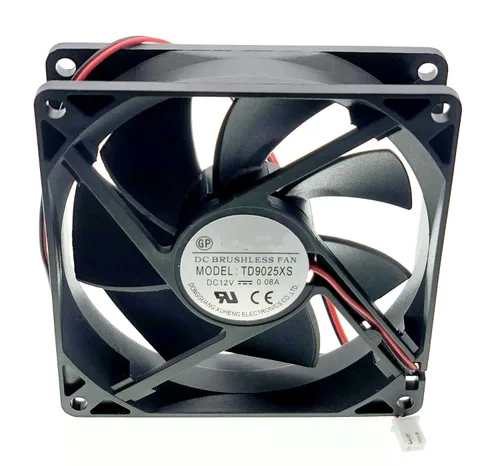 Miniatura 8 de Nuevo ventilador de refrigeración para TONON TD9025XS, DC 12V 0.08A 9025 9CM Tamaño: 3.543x3.543x0.984 in Ventilador de enfriamiento silencioso de 2