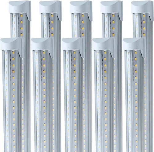 Miniatura 10 de Paquete de 1 luz LED de tienda de 4 pies, 48 W, luz LED enlazable de tienda para garaje, 3000 K, 4000 K y 5000 K, lámpara de techo integrada