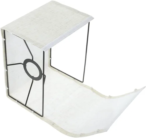 Miniatura 5 de Kichvoe Pantalla de lino beige para enchufe de luz E27, pantalla rectangular para lámpara de pie, cubierta de lámpara de tela extraíble para uso