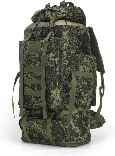 Miniatura 34 de Mochila de senderismo W WINTMING para hombres 70L/100L, mochila de campamento, mochila militar Molle, paquete de asalto de 3 días para escalada