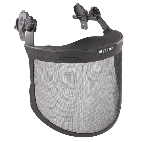 Ergodyne Skullerz 8989 - Accesorio de protección facial de malla, adaptador para casco duro y cascos de seguridad