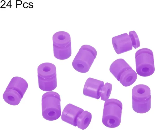 Miniatura 3 de MECCANIXITY Bolas de goma antivibración RC para control remoto F4 F7 controlador de vuelo M2x6mm bolas de absorción de impactos (púrpura), paquete