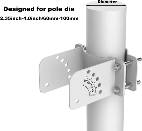 Miniatura 4 de Kit de Rack de Soporte Ajustable para Montaje en Poste de Panel Solar de SUNER POWER - Compatible con Diámetro de Poste de 2.35 - 4.0 Pulgadas