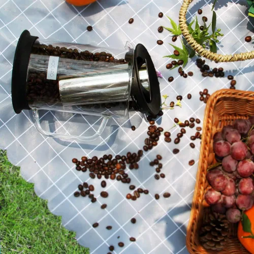 Miniatura 4 de SIXAQAUE - Cafetera helada de acero inoxidable, colador grande de 52 onzas, enfriador de té de jugo