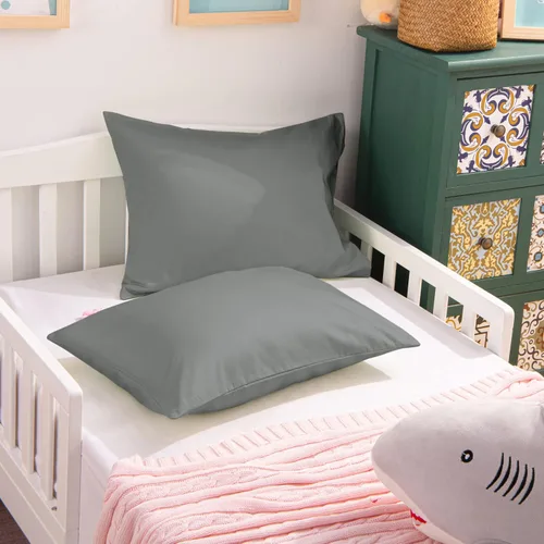 Miniatura 6 de NTBAY - Fundas de almohada de algodón egipcio para niños pequeños - Juego de 2 - Fundas de almohada de viaje - Fundas de almohada de algodón de 500