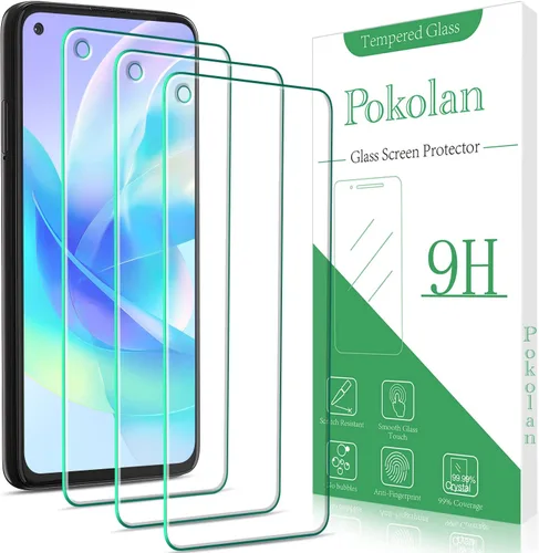 Miniatura 10 de Pokolan Paquete de 3 protectores de pantalla de privacidad para Motorola Moto G Power 5G 2025, película de vidrio templado privado anti espía