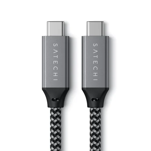 Miniatura 6 de Satechi Cable USB C a USB C, cable USB4 con entrega de energía de 100 W, hasta 8K a 60 Hz, transferencia de datos de 40 Gbps, para MacBook