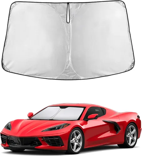Miniatura 72 de Econour Parasol para parabrisas compatible con Honda Civic 2016-2021, protector de parasol plegable para ventana, bloquea los rayos UV y mantiene tu
