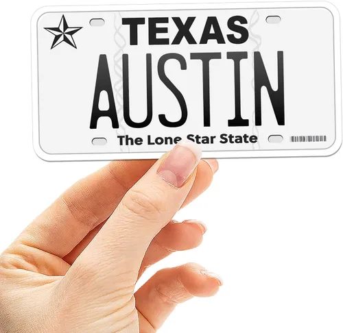 Miniatura 8 de Calcomanía para placa de matrícula de Texas, elige entre más de 50 ciudades de TX, calcomanía para parachoques de Texas para automóvil, calcomanías