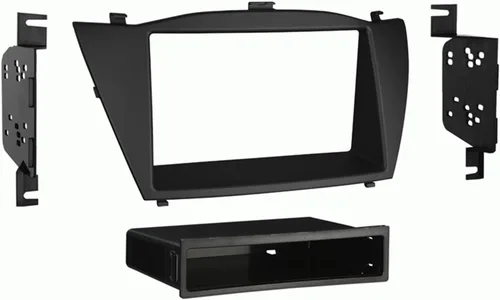 Metra 99-7341B Hyundai Tucson 2010-up Kit de tablero de instalación para radios DIN/ISO individuales o dobles, color negro