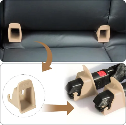Miniatura 3 de ISOFIX - Guía de cierre de cinturón de interfaz, 2 piezas de hebilla de interfaz ISOFIX para asiento de automóvil, ranura guía fija, conector