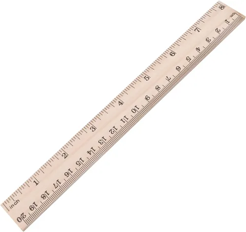 Miniatura 11 de Utoolmart 2 reglas rectas de madera, regla de escala de doble cara de 6 pulgadas, herramienta de medición para ingeniería, arquitecto de oficina