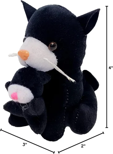 Miniatura 5 de Perros de peluche y gatos sosteniendo a sus bebés (6 gatos sosteniendo gatitos)